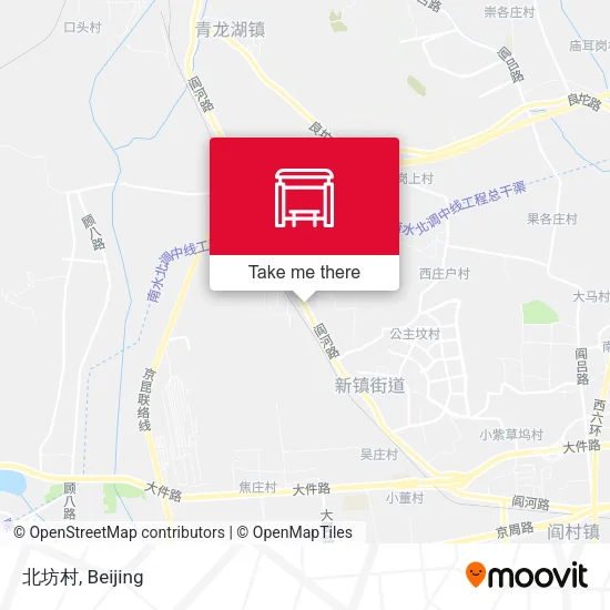 北坊村 map
