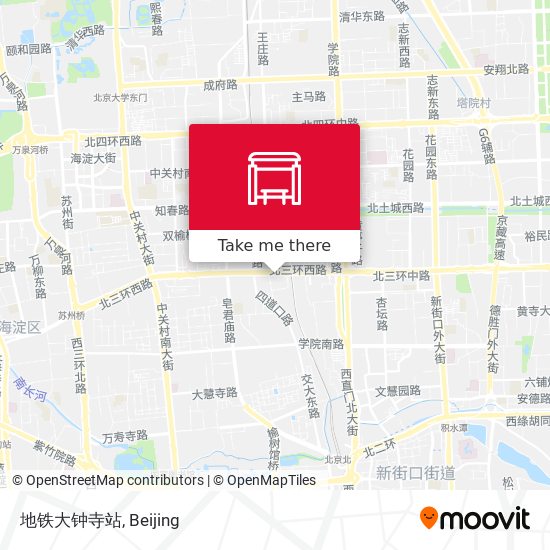 地铁大钟寺站 map