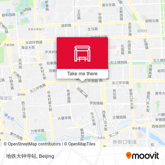地铁大钟寺站 map