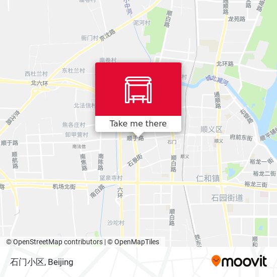 石门小区 map