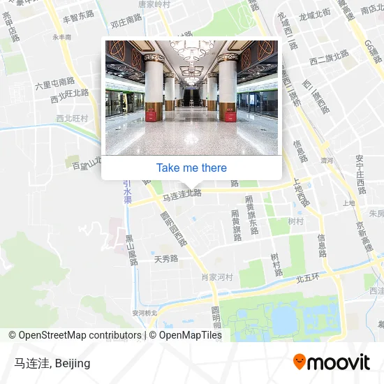 马连洼 map