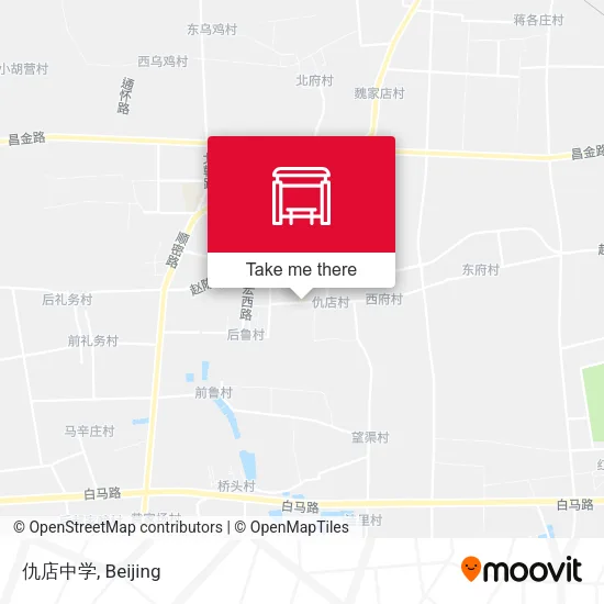 仇店中学 map