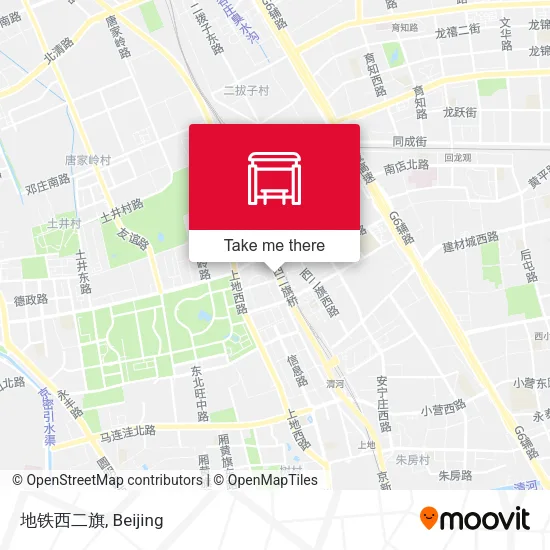 地铁西二旗 map