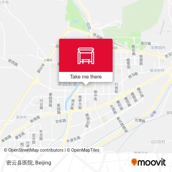 密云县医院 map