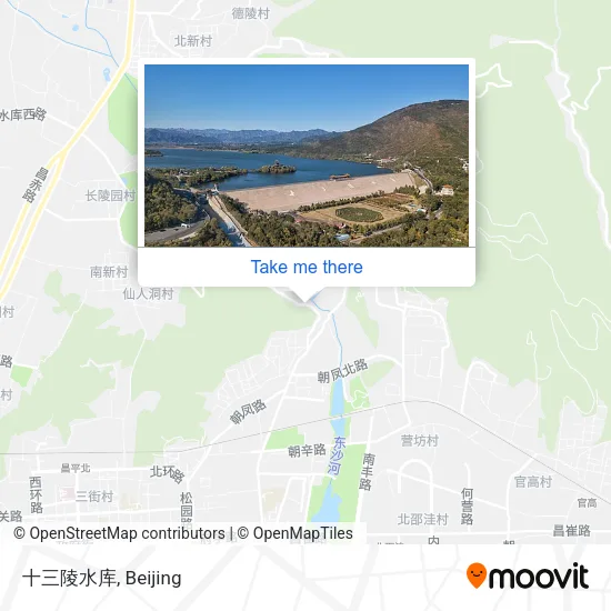 十三陵水库 map