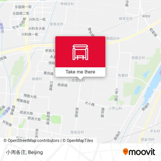 小周各庄 map