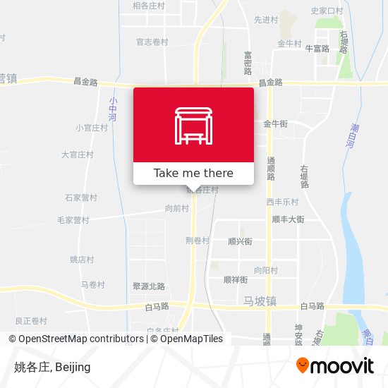 姚各庄 map