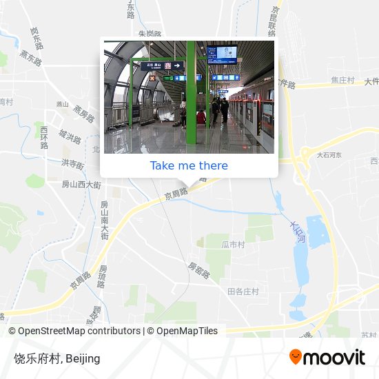 饶乐府村 map