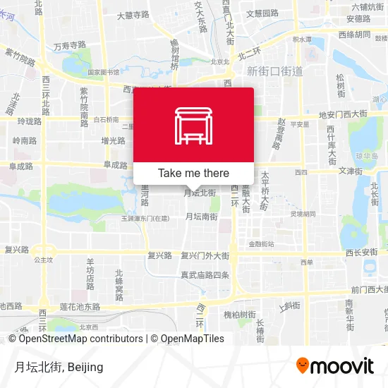 月坛北街 map