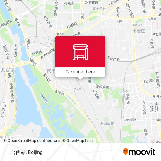 丰台西站 map