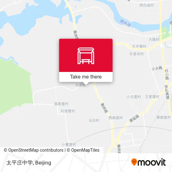 太平庄中学 map