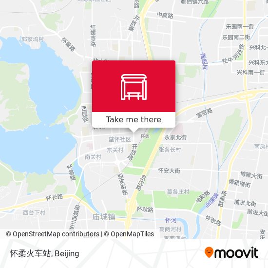 怀柔火车站 map