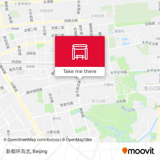 新都环岛北 map