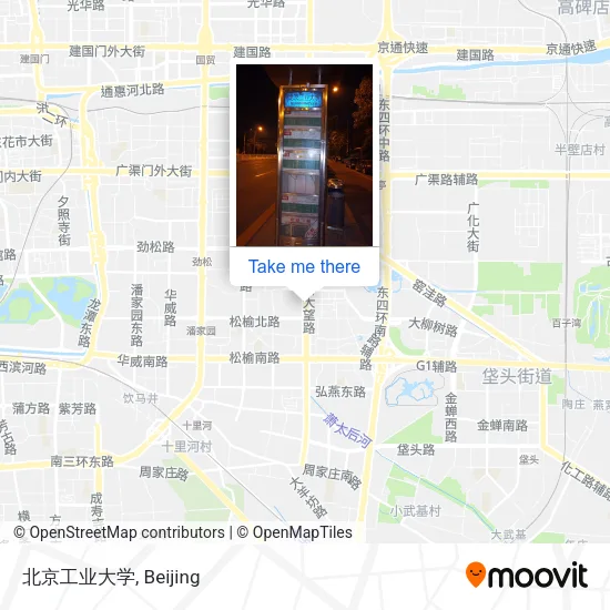 北京工业大学 map