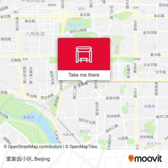重聚园小区 map