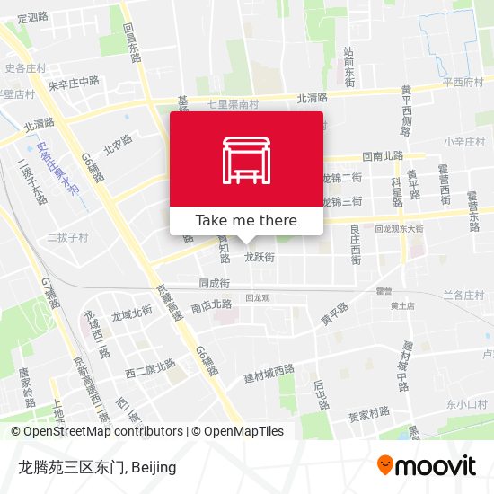 龙腾苑三区东门 map