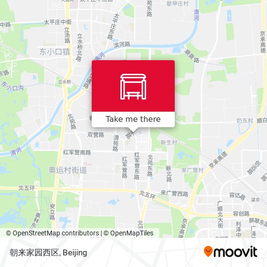朝来家园西区 map