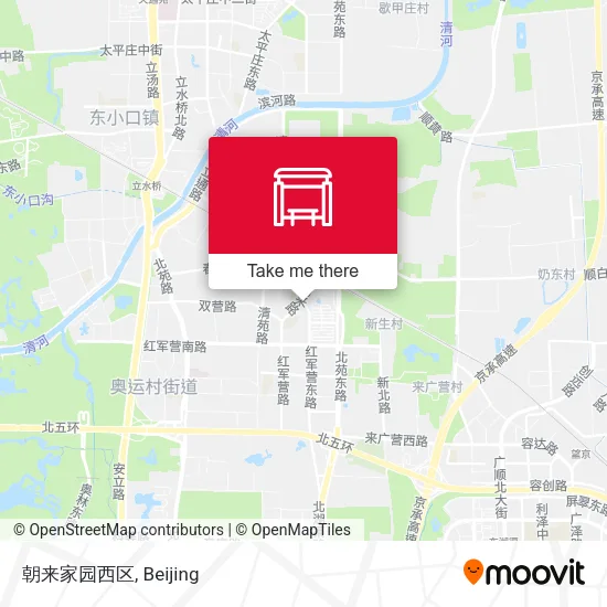 朝来家园西区 map