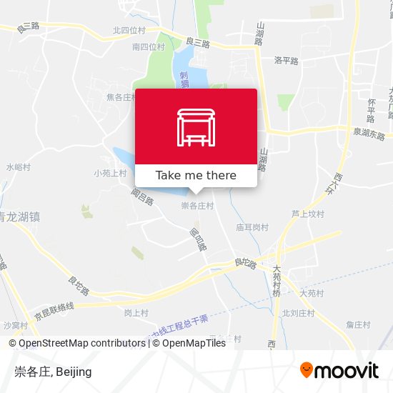 崇各庄 map
