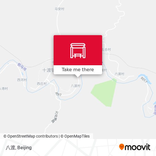 八渡 map