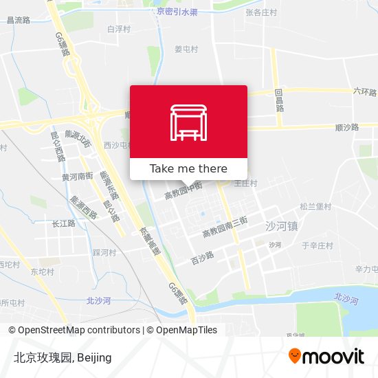 北京玫瑰园 map