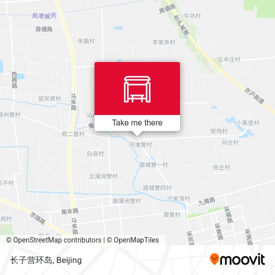 长子营环岛 map