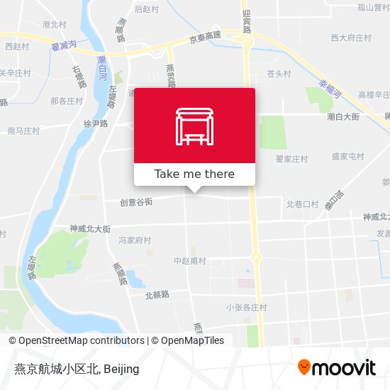 燕京航城小区北 map