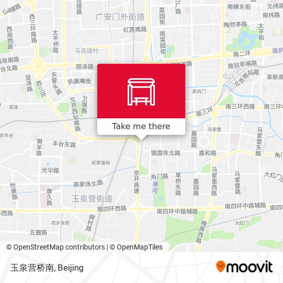 玉泉营桥南 map