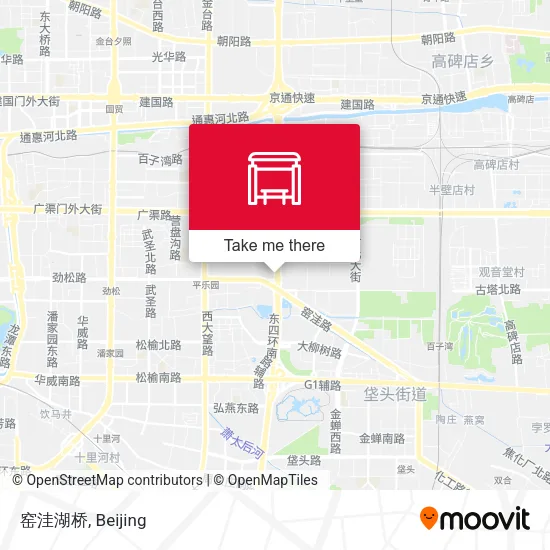 窑洼湖桥 map
