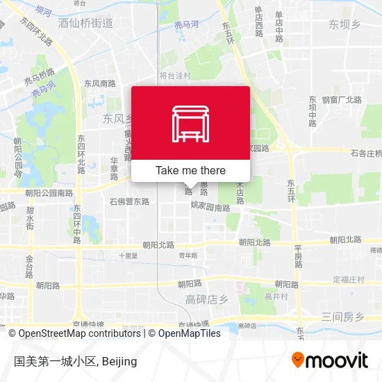 国美第一城小区 map