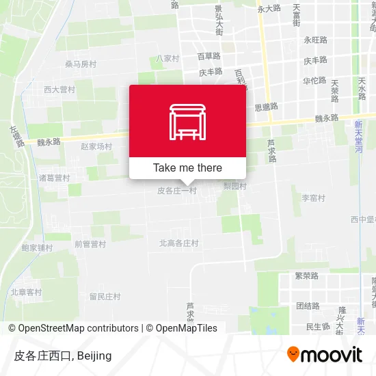 皮各庄西口 map