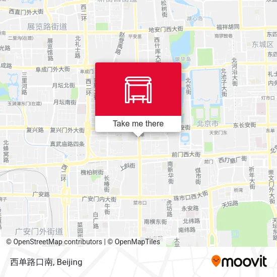 西单路口南 map
