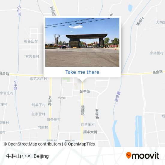 牛栏山小区 map