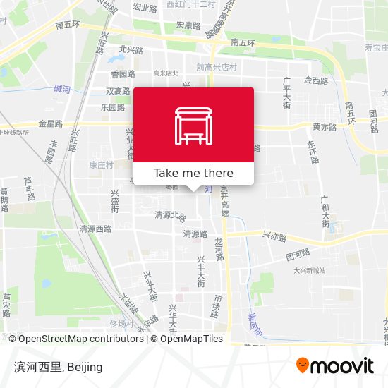 滨河西里 map