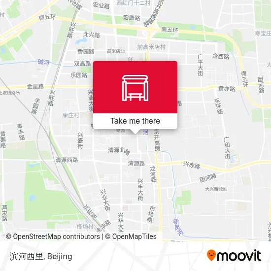 滨河西里 map