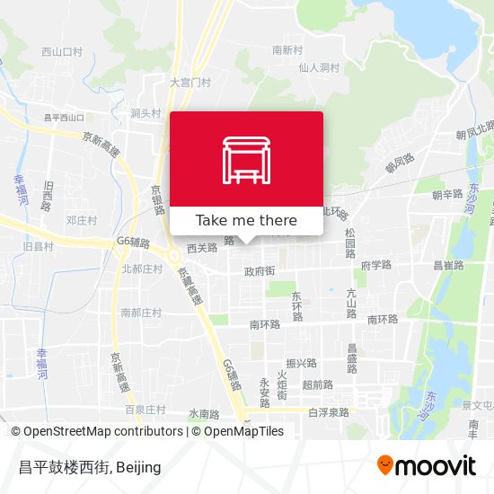 昌平鼓楼西街 map