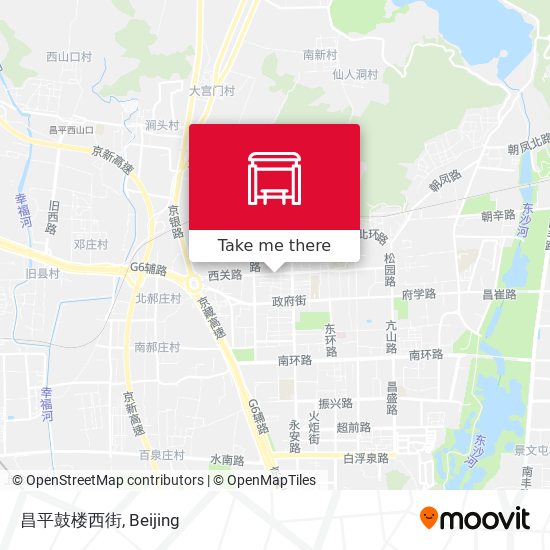 昌平鼓楼西街 map