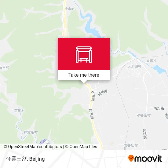 怀柔三岔 map