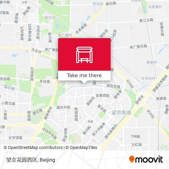 望京花园西区 map
