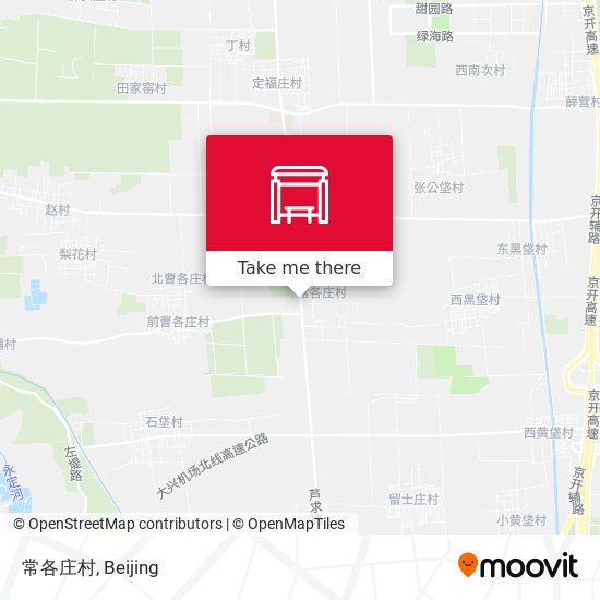 常各庄村 map