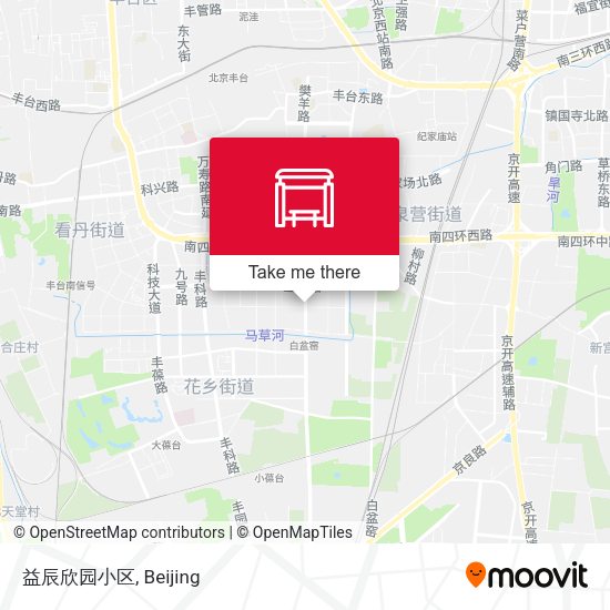 益辰欣园小区 map