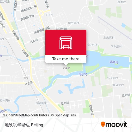 地铁巩华城站 map
