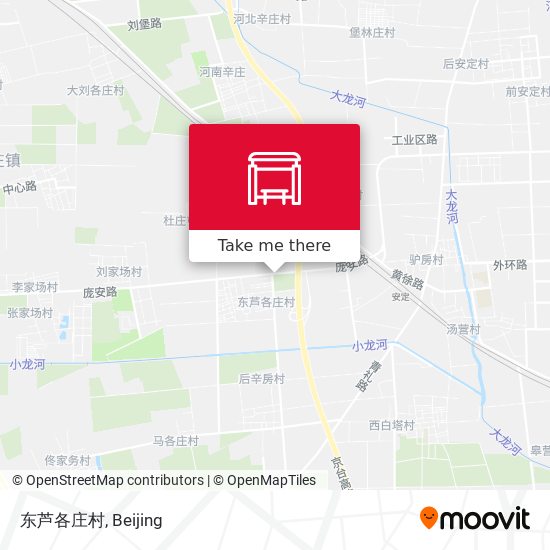 东芦各庄村 map