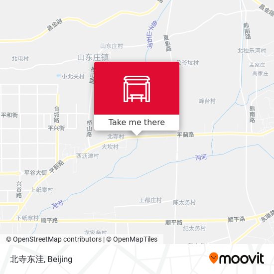 北寺东洼 map