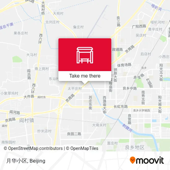 月华小区 map