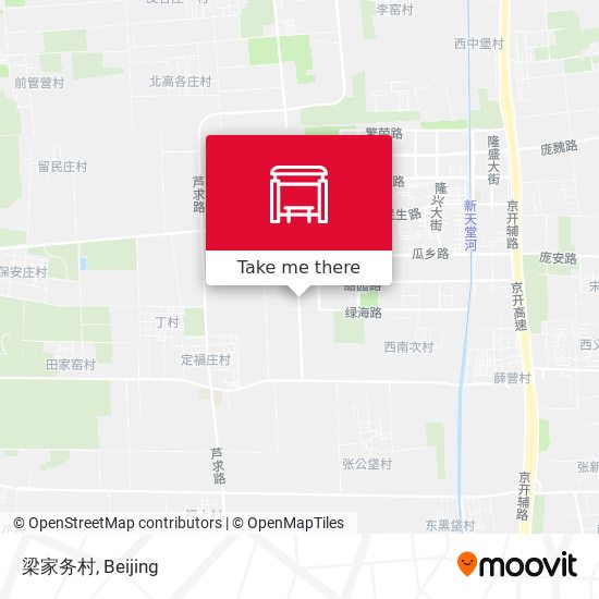 梁家务村 map