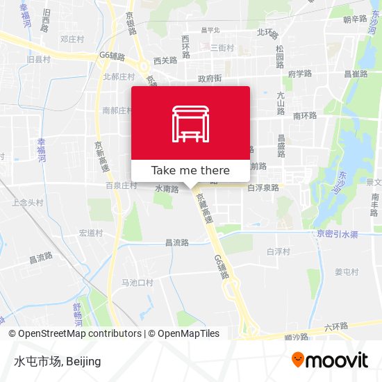 水屯市场 map