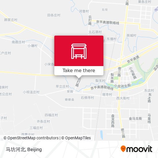 马坊河北 map