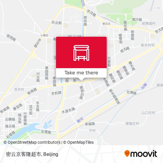 密云京客隆超市 map