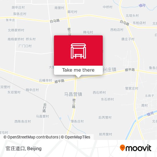 官庄道口 map